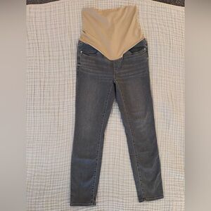 LOFT Maternity Skinny Jeans Gray Size 2 Full Panel Over the Belly